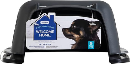 Petmate Pet Porter Dog Kennel 19", Dark Gray & Black, for Pets up to 10lbs, Made in USA