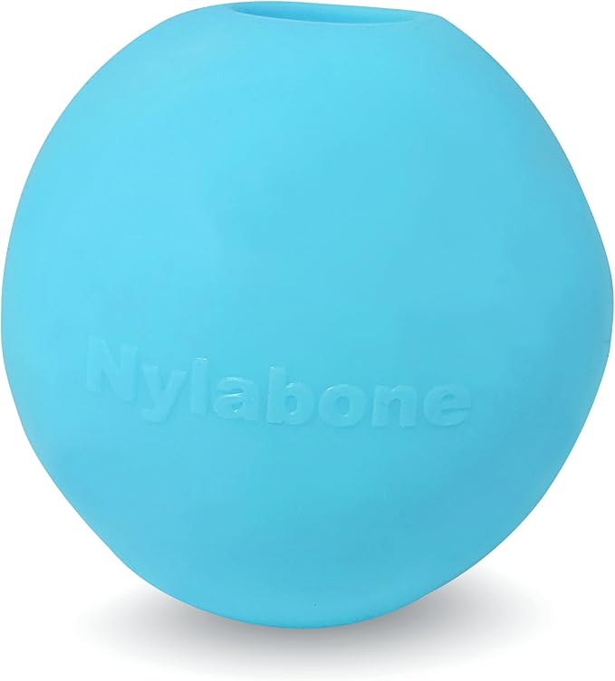 Nylabone Power Play Puppy Gum-a-Ball, Puppy Ball - Interactive Puppy Enrichment Toys - Puppy Must Haves (1 Count)