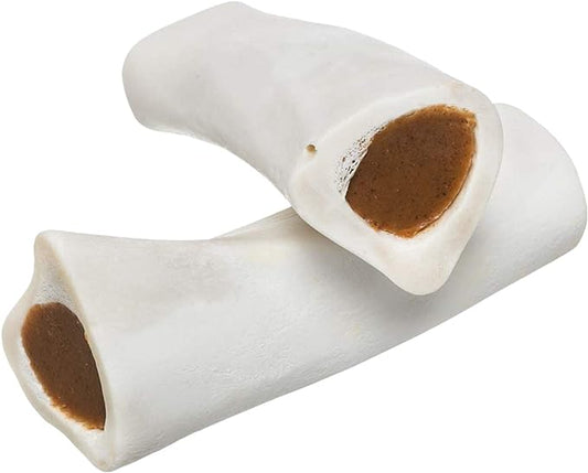 Redbarn Filled Dog Bones | Natural Long-Lasting Dental Treats; Suitable for Aggressive Chewers | Large (6") - 5 Bones (Peanut Butter)