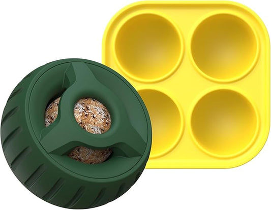 Dog Toy, Compatible with Woof Pops, Dogs Toys to Keep Them Busy, Refillable Homemade Freezable Dog Food, Reduces Anxiety Medium Large Dogs Frozen Treat Toy Holder
