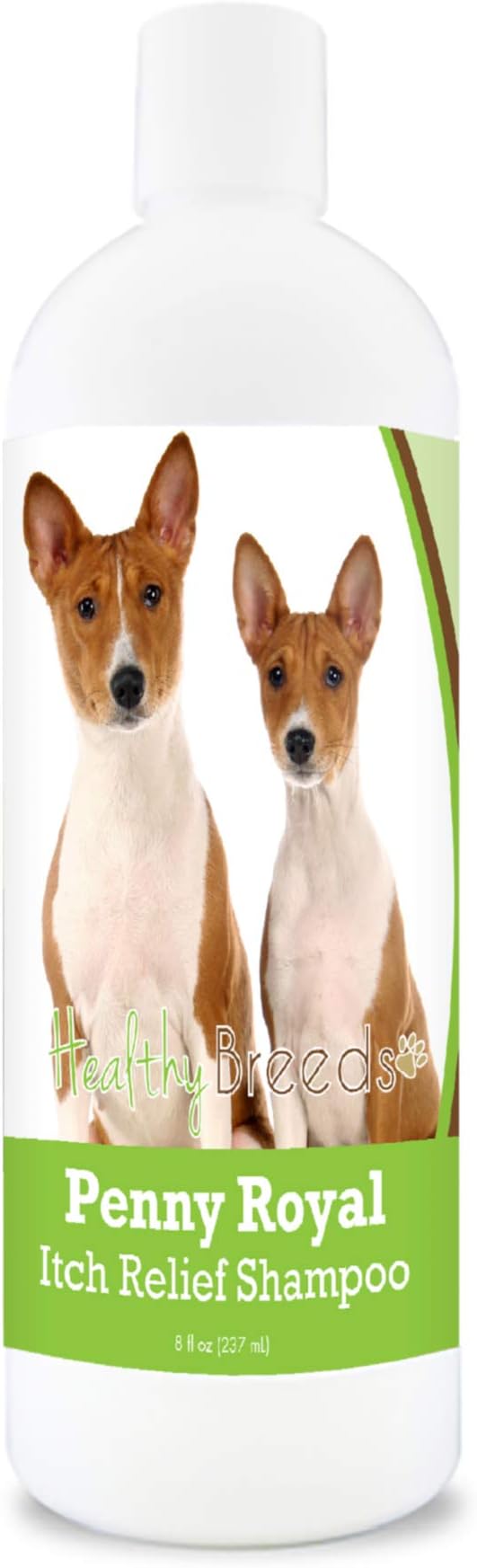 Healthy Breeds Basenji Penny Royal Itch Relief Shampoo - Stop The Scratching & Relieve The Itch with Essential Oils of Eucalyptus & Cedarwood - Mint Scent - 8 oz