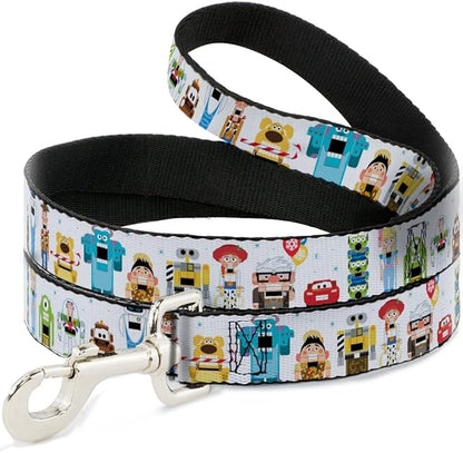Disney Pet Leash, Dog Leash, Pixar Holiday Collection Nutcracker Characters Lineup White, 4 Feet Long 1.5 Inch Wide