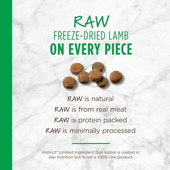 Instinct Limited Ingredient Diet Grain Free Recipe with Real Lamb Natural Dry Dog Food, 20 lb. Bag