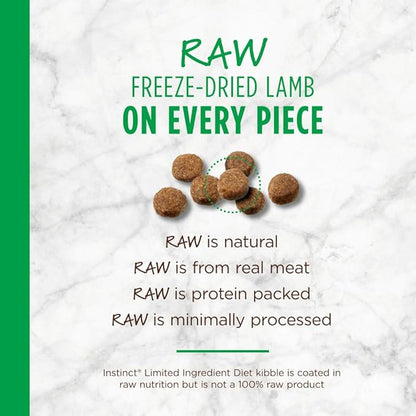 Instinct Limited Ingredient Diet Grain Free Recipe with Real Lamb Natural Dry Dog Food, 20 lb. Bag