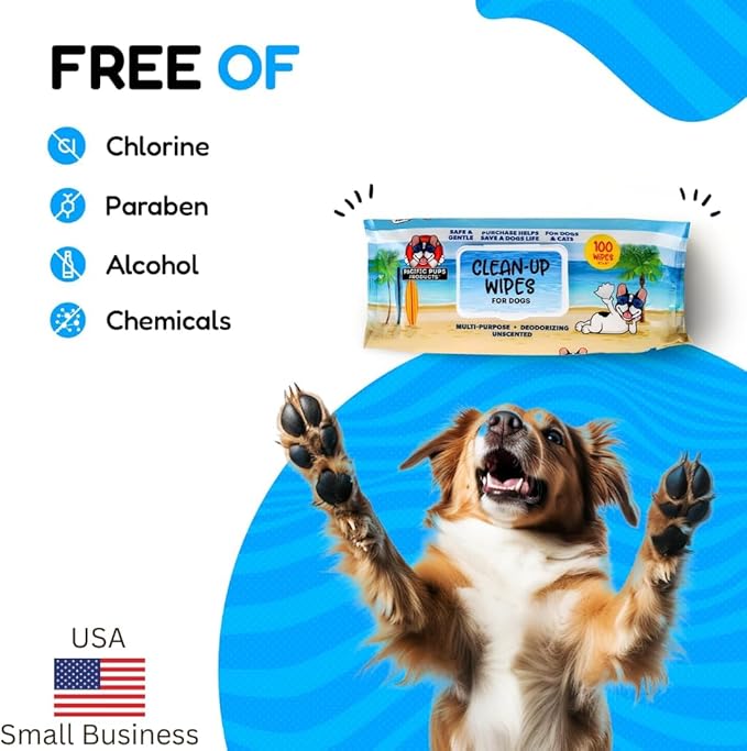 Pacific Pups Dog Wrinkle Wipes French Bulldog and Cats, French Bulldog Wrinkle Wipes for Dogs, Dog Face Wipes French Bulldog Face Wipes, Frenchie Wrinkle Wipes, Dog Body Wipes, Dog Wipes