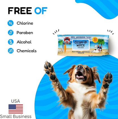 Pacific Pups Dog Wrinkle Wipes French Bulldog and Cats, French Bulldog Wrinkle Wipes for Dogs, Dog Face Wipes French Bulldog Face Wipes, Frenchie Wrinkle Wipes, Dog Body Wipes, Dog Wipes