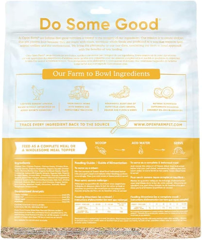 Open Farm Freeze Dried Raw Dog Food, Humanely Raised Meat Recipe with Non-GMO Superfoods and No Artificial Flavors or Preservatives (3.5 Ounce (Pack of 1), Harvest Chicken Recipe)
