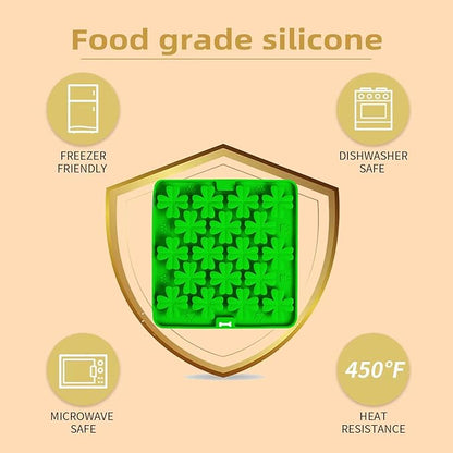 Lick Mat for Dogs Cats, Slow Feeder Pad, Dog Lick Mat, Food-Grade Silicone Treat Pad, Dry Wet Food Mat, Smell Training Slow Eating for Dogs and Cats, Boredom Anxiety Relief