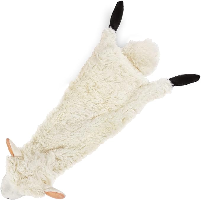 Best Pet Supplies Stuffing Free Squeaky Dog Toys for Small Dogs, Medium Dogs, and Large Dogs, Durable, Best Dog Chew Toy for Teething Puppy, Indoor Play, Holds Plastic Bottle - Sheep, Medium