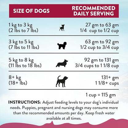 Addiction Viva La Venison All Life Stages Small Breed Grain-Free Premium Venison Dry Dog Food Crafted in New Zealand - 3.3 lb