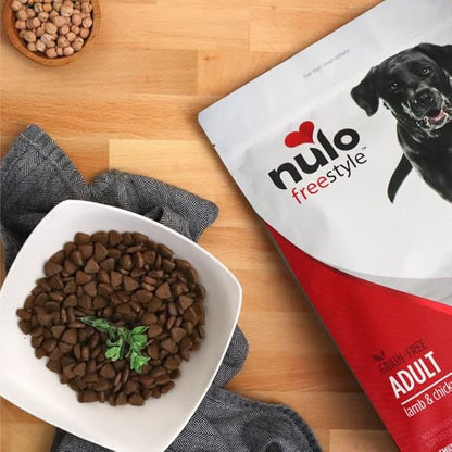 Nulo Freestyle Adult Dog Food, Premium All Natural Grain-Free Dry Small Kibble Dog Food, with BC30 Probiotic for Healthy Digestion, and High Animal-Based Protein with no Chicken or Egg Alternatives