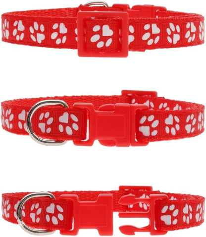 YOY 12 pcs/Set Soft Nylon Puppy Whelping ID Collars - Adjustable Reusable Washable Baby Dog ID Bands Pet Identification for Breeders, Neck 8" - 13"