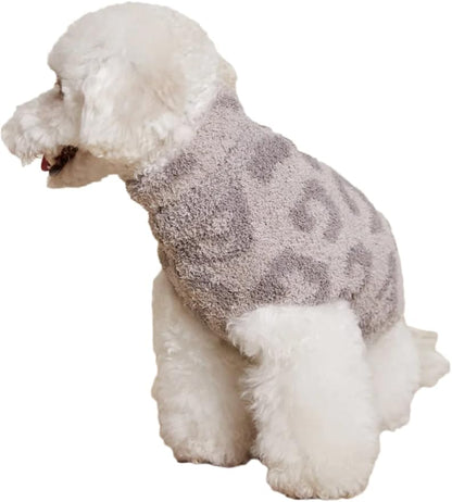 Barefoot Dreams CozyChic BITW Pet Sweater, Dog Clothes, Dog Sweater, Dog Accessories, in The Wild, Linen/Warm Gray, XL
