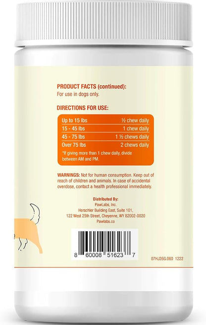 G-Max Joint Support - Maximum Strength Hip & Joint Supplement - Vet Formulated for Dog Arthritis Pain - Glucosamine, Chondroitin, MSM & Green-Lipped Mussel - Duck Flavor - 60 Soft Chews