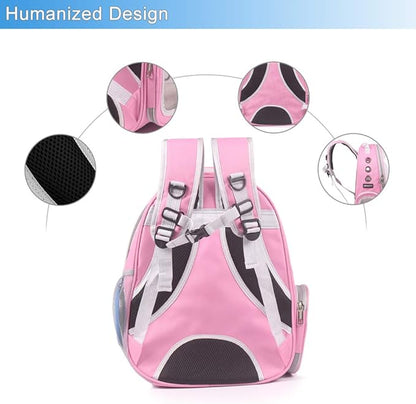 Cat Backpack Carriers Bag, Dog Backpack, Pet Bubble Backpack for Small Cats Puppies Dogs Bunny, Airline-Approved Ventilate Transparent Capsule Backpack for Travel, Hiking and Outdoor Use