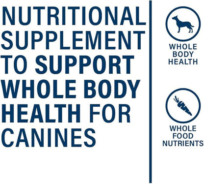 360 Pet Nutrition Canine Superfood Boost Blend All Lifestage Meal Topper Support Supplement for Dogs to Support Whole Body Health, Bone and Joint, Digestion and Immune Support 30 Servings, Beef Flavor