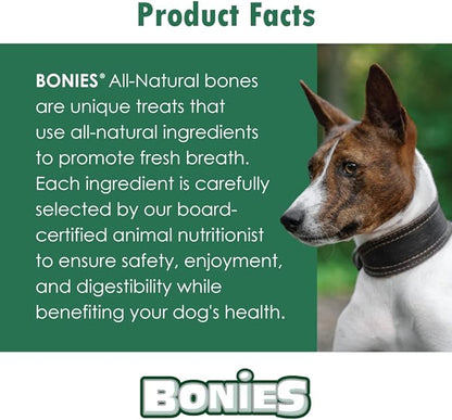 BONIES Natural Calming Multi-Pack SMALL for Dogs 5-25 LBS - Natural Dog Treat - Low Calories - Chicken Flavor - 15 Bones