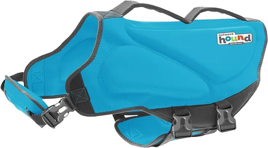 Outward Hound Dawson Swim Blue Dog Life Jacket, XL