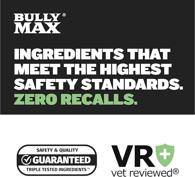 Bully Max Puppy Food 24/14 High Protein & Growth Formula - Dry Dog Food with Lamb & Rice for Small & Large Breed Puppies - Natural, Slow-Cooked, Sensitive Stomach Pet Food - 15lbs (3 bags, 5 lbs each)