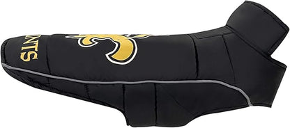 Pets First Pets NFL Licensed Dog & Cat Vest Pet Puffer Down Coat Jacket, Team Color, Small US