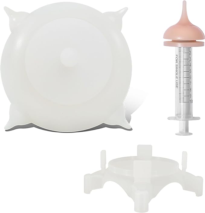 Doggiema Puppy Feeder Puppy Milk Feeder Puppy Nursing Station Puppy feeders for Multiple Puppies Puppy Milk replacer Doggie Bubble Dongdong pet S size bowl (Kitten/Toy Puppy)