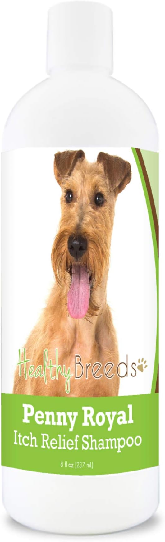 Healthy Breeds Irish Terrier Penny Royal Itch Relief Shampoo - Stop The Scratching & Relieve The Itch with Essential Oils of Eucalyptus & Cedarwood - Mint Scent - 8 oz