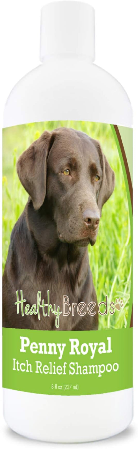 Healthy Breeds Labrador Retriever Penny Royal Itch Relief Shampoo - Stop The Scratching & Relieve The Itch with Essential Oils of Eucalyptus & Cedarwood - Mint Scent - 8 oz