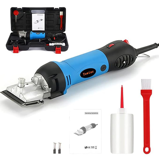 Horse Clippers,550w Electric Horse Grooming Kit,Professional Livestock Clippers, 6 Speeds Heavy Duty Equine Clippers for Dogs