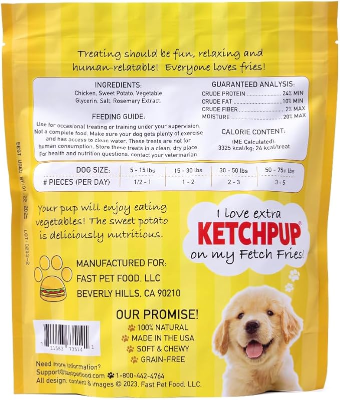 Chicken and Sweet Potato Dog Treats, Soft Chicken Jerky for Small and Large Breeds, Naturally Healthy, Made in The USA (16 oz)