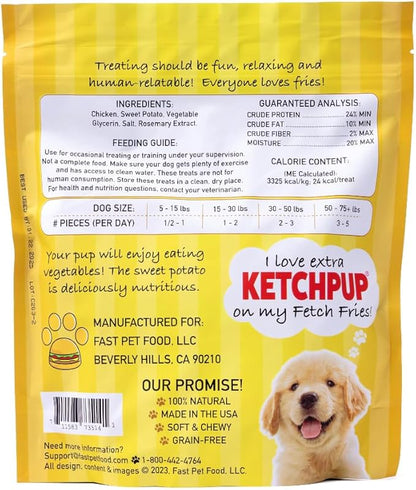 Chicken and Sweet Potato Dog Treats, Soft Chicken Jerky for Small and Large Breeds, Naturally Healthy, Made in The USA (16 oz)