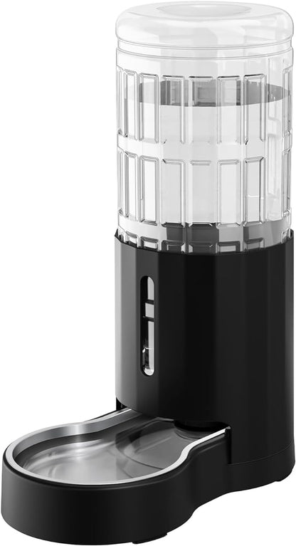 CZPET Automatic 8.5L Dog and Cat Water Dispenser with Stainless Steel Bowl Gravity Waterer,100% BPA-Free,Large Capacity and Drinking Area Noise-Free for Pets