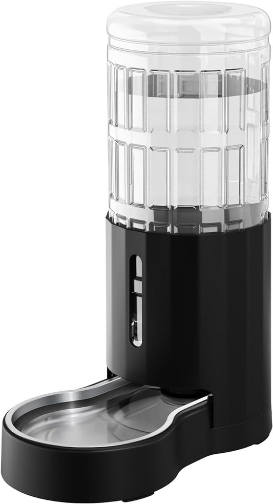 CZPET Automatic 8.5L Dog and Cat Water Dispenser with Stainless Steel Bowl Gravity Waterer,100% BPA-Free,Large Capacity and Drinking Area Noise-Free for Pets