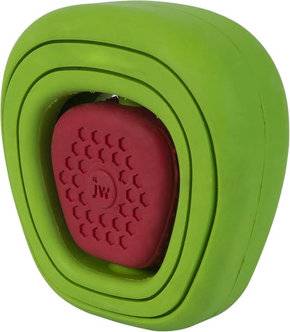 JW CHEW-EE Dental Dog Chew Toy; Cleans Your Pet's Teeth and Gums As They Play; Add Their Favorite Flavors, Apple Core