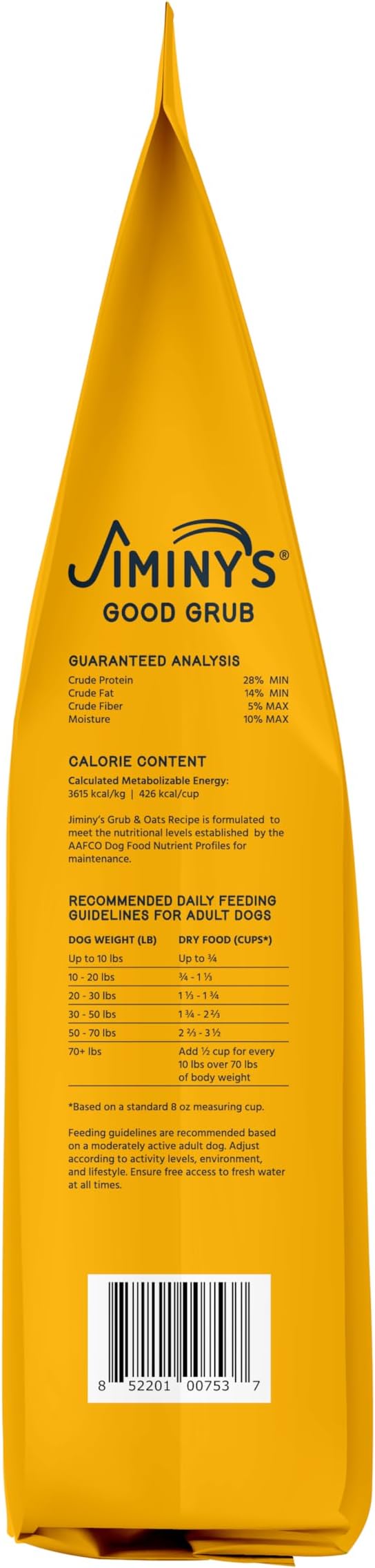Jiminy's Good Grub Dry Dog Food, Hypoallergenic, Sensitive Stomach, 10lb Bag (Pack of 1)