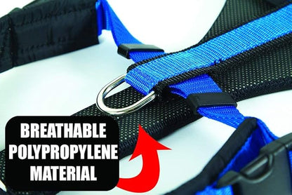Neewa Dog Running Harness, Dog Hiking Harness (Small, Blue), Reflective Dog Harness, Dog Mushing Harness, Pitbull Harness, Husky Harness