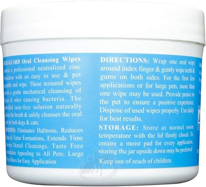 Oral Cleansing Wipes Addison Bio Labs Maxi/Guard for Dogs and Cats 100 ct