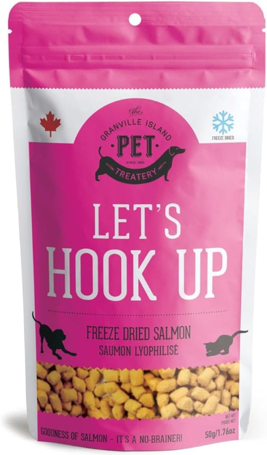 Freeze Dried Salmon Treats for Dogs & Cats (1.76 oz, Pack of 1) - Single Ingredient Dog Treats, Cat Treats - Natural Dog Treats, Grain Free