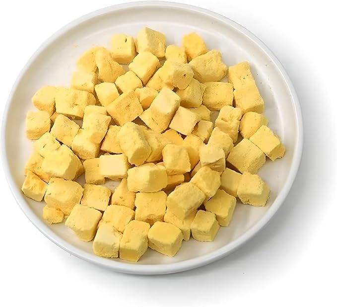 Fully Natural Organic Freeze Dried Dog/Cat Treats Food Toppers Single Ingredient, USA Made, Healthy, High Value, Gluten Grain Free, High Protein, Diabetic Friendly (1, Egg)