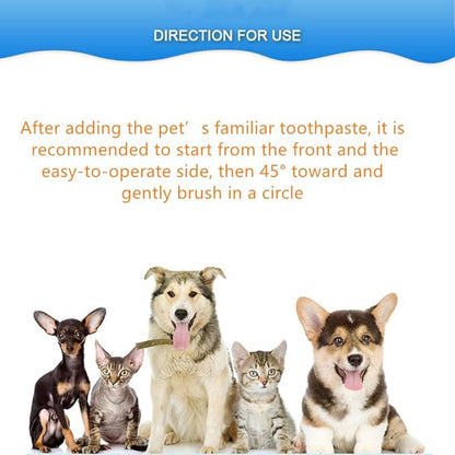 3Pcs Dog Tooth Brushing Kit Dog Toothbrush Pet Dental Oral Care Set Dog Tooth Brush Dual Headed Soft Tooth Cleaning Brushes withCurved Long Handle for Dogs Cats Pet Toothbrush (3 Sizes)