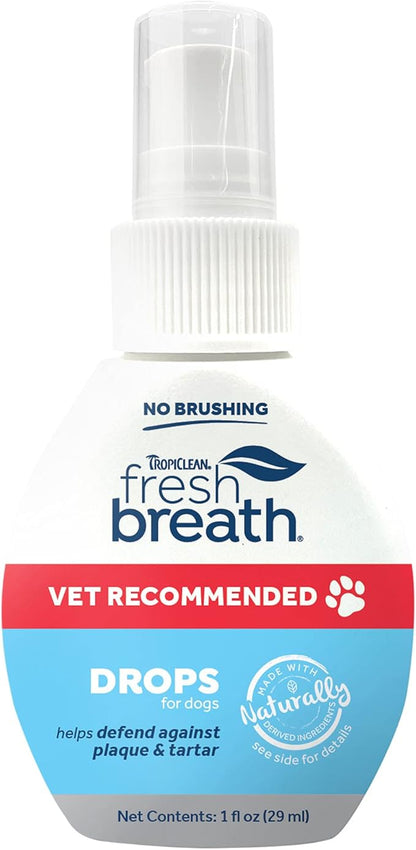 Fresh Breath Certified Wellness Collection Vet Strength Total Care Kit for Large Dogs - Teeth Cleaning Kit - Removes Plaque & Tartar - Freshens Bad Dog Breath - Bonus Drops