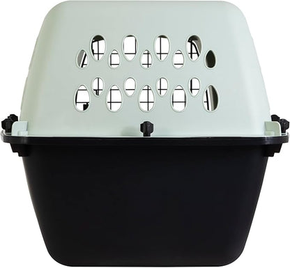 Petmate Pet Porter Fashion Dog Kennel 24", Pale Aqua & Black, for Pets 15-20lbs