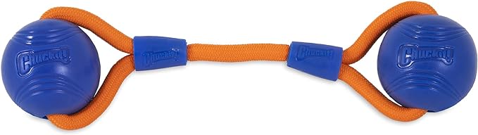 Chuckit! Crunch Ball Dog Toy, Medium, Duo Tug, for All Breed Sizes