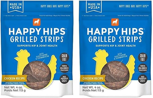 29268 & Joint, Grilled Strips, Grain Free Dog Treats, Glucosamine & Chondroitin, Chicken 4oz (Pack of 2)