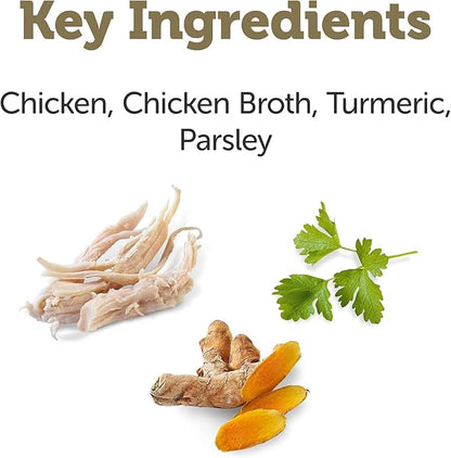 Variety Pack (6) Applaws Taste Toppers Bone Broth Wet Dog Food Topper [3 Beef, 3 Chicken] with Turmeric & Parsley (7.1 oz Each) with AuroraPet Wipes