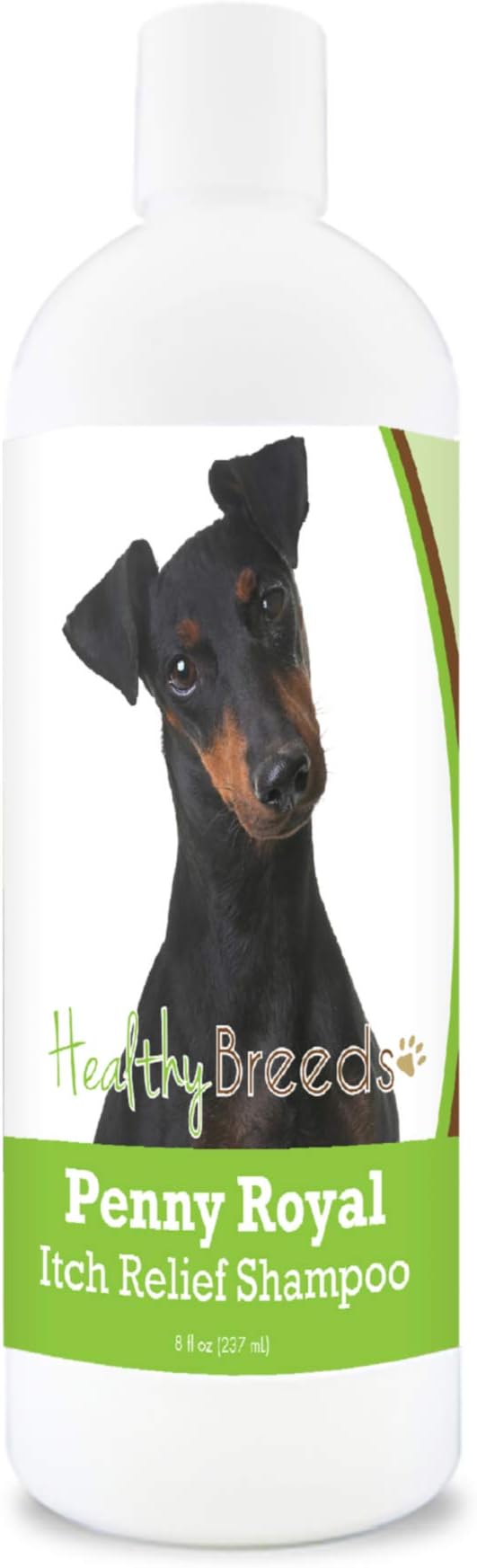 Healthy Breeds Manchester Terrier Penny Royal Itch Relief Shampoo - Stop The Scratching & Relieve The Itch with Essential Oils of Eucalyptus & Cedarwood - Mint Scent - 8 oz