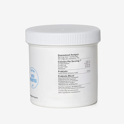 Nom Nom Dog GI-Targeted Probiotic Support - with Prebiotic Fiber, Inulin, and Saccharomyces boulardii - Gut Health Dog Probiotics for Gastrointestinal and Stomach Relief (GI Powder)