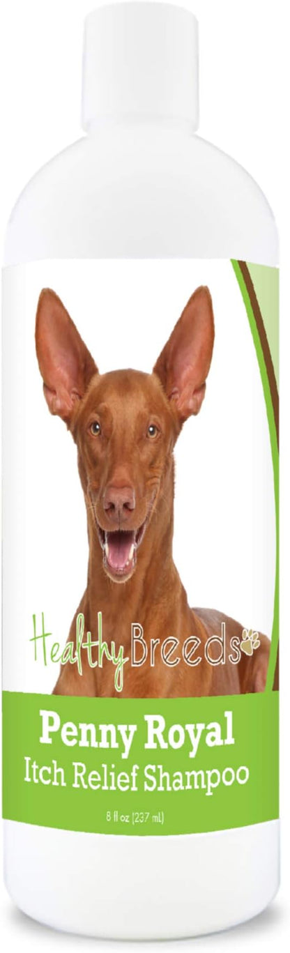 Healthy Breeds Pharaoh Hound Penny Royal Itch Relief Shampoo - Stop The Scratching & Relieve The Itch with Essential Oils of Eucalyptus & Cedarwood - Mint Scent - 8 oz