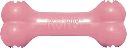 KONG Puppy Goodie Bone - Stuffable Dog Toy for Small Puppy - Natural Rubber Chew Toy for Puppies - Small Dog Toy for Teething Puppies - for Small Puppies - Pink