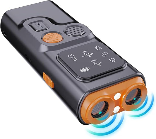 2024 BarkBuster Dog Bark Deterrent Device: Behavior Corrector | Just Point & Click | Bright LED Flashlight | Indoor/Outdoor Use | Shock/Bark Collar Alternative | Long-Range Ultrasonic | Training Aid