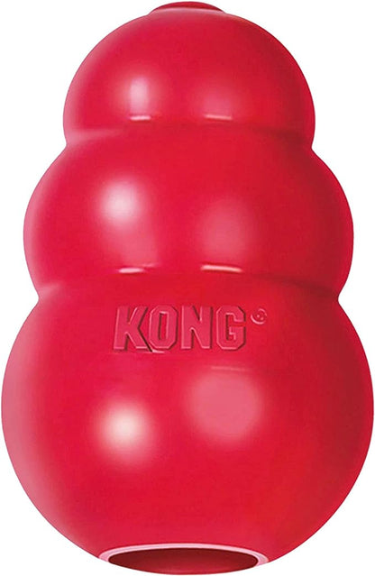KONG Classic Stuffable Dog Toy - Fetch & Chew Toy for Dogs - Treat-Filling Capabilities & Erratic Bounce for Extended Play Time - Durable Natural Rubber Material - for Small Dogs